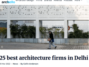 Featured by Archello as one of the top 25 architecture firms