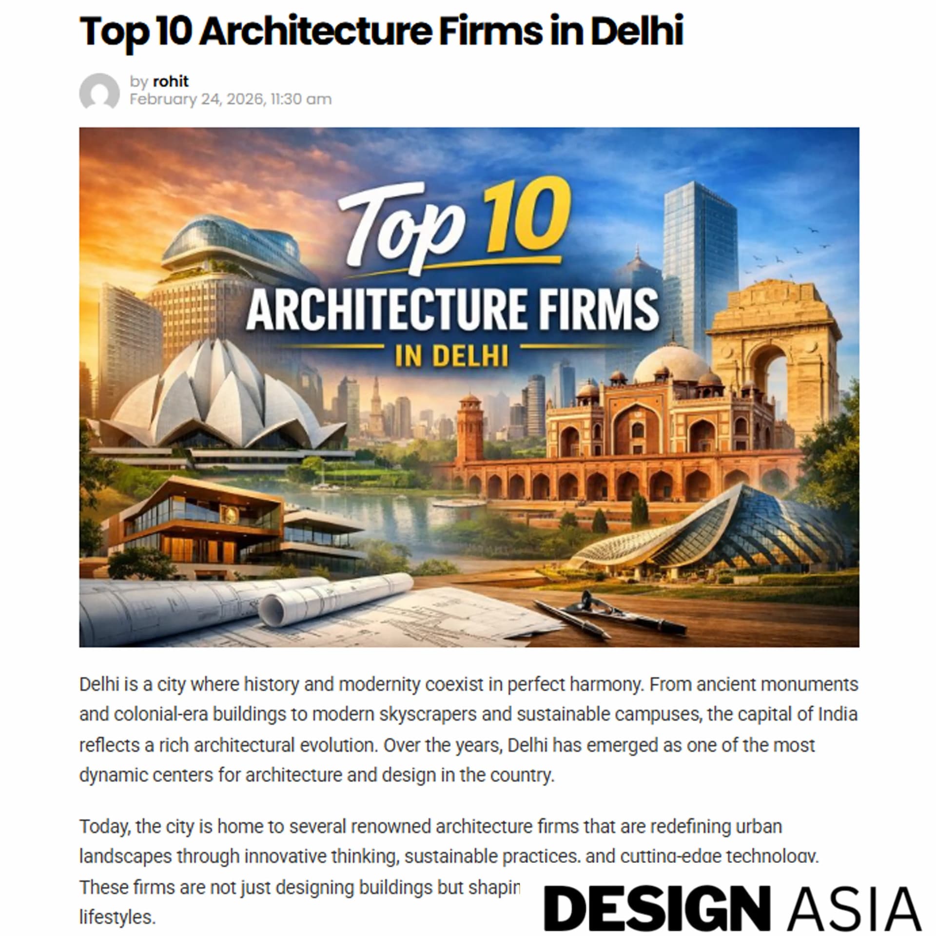 Top 10 Architecture Firms